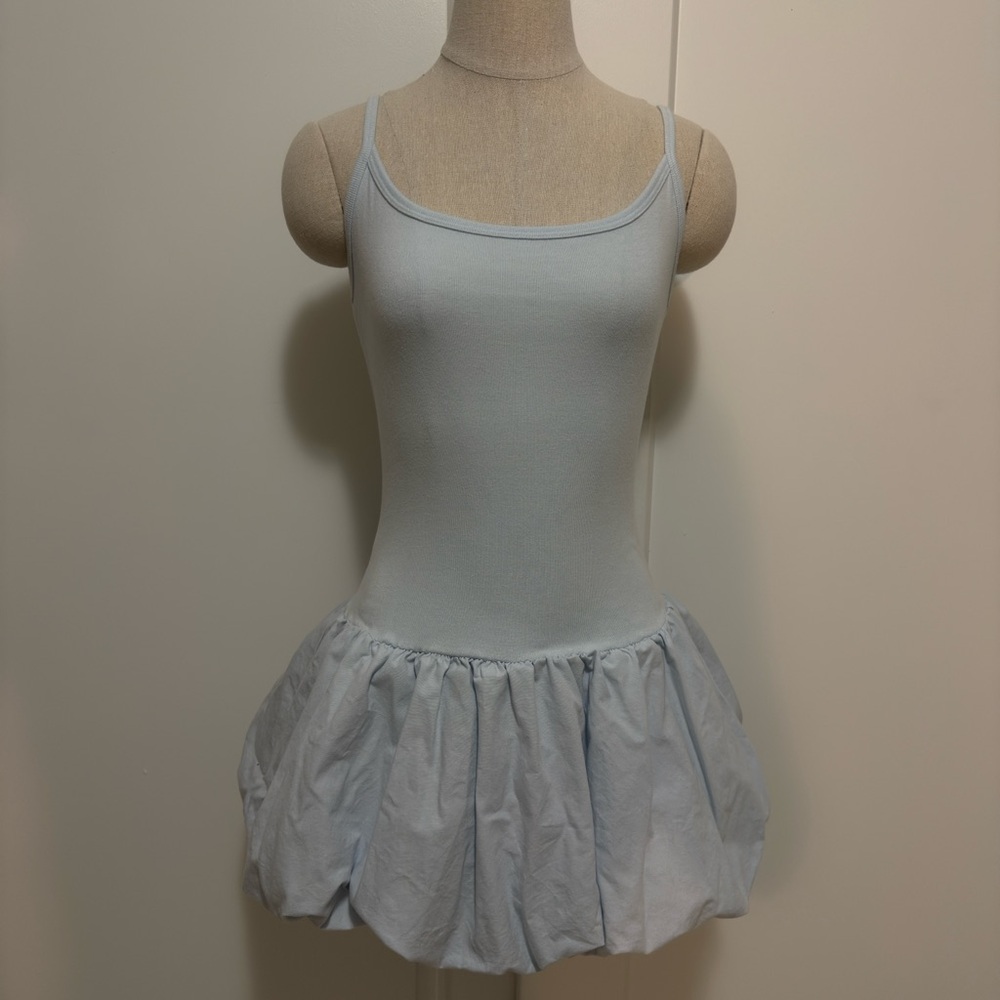 OAK + FORT Blue bubble dress